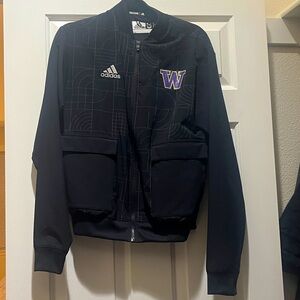 Adidas Washington Huskies bomber jacket